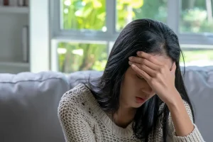 woman worried about AC not working, ac repair
