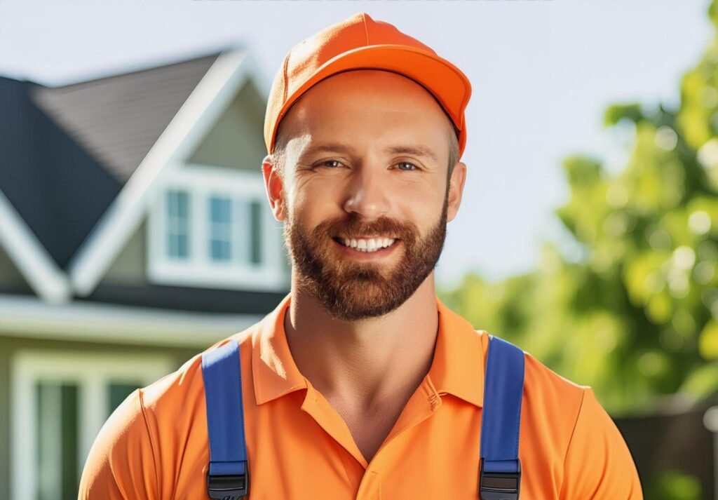 HVAC Contractor in Duncanville, TX smiling at client